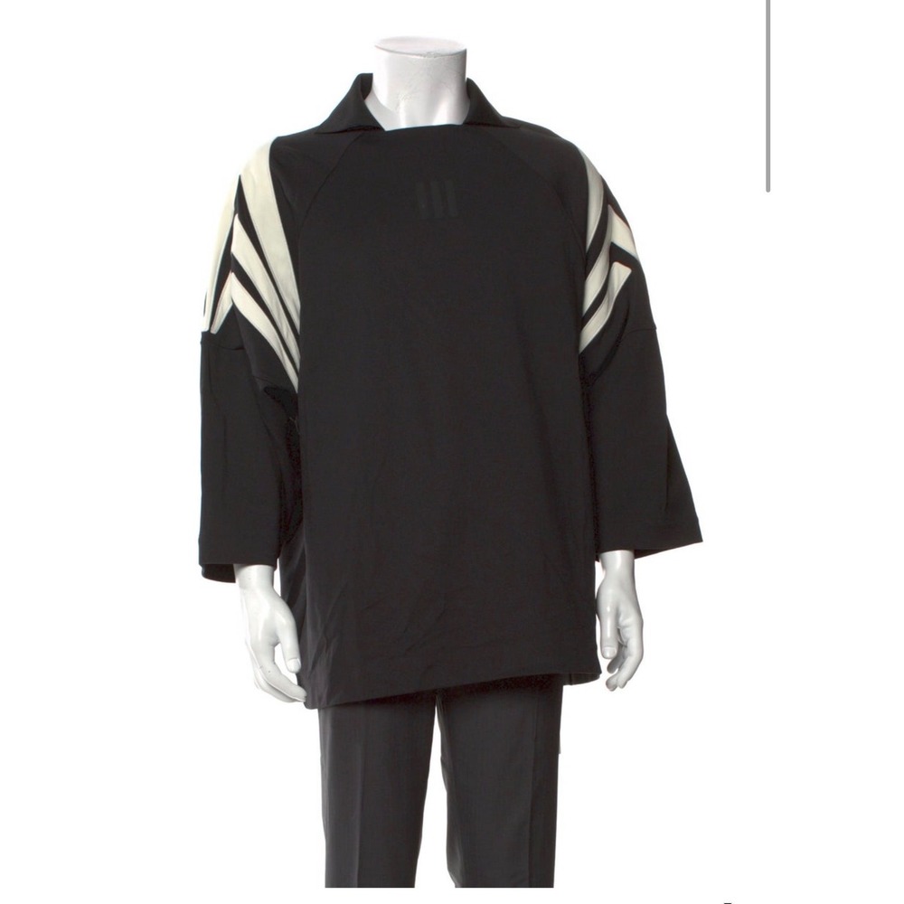 Adidas x Fear of God Athletics Jersey Polo Shirt Black IS5363 Small Oversized